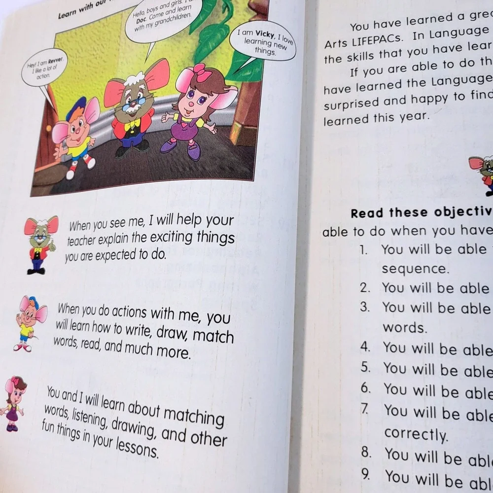 Alpha Omega LIFEPAC Language Arts Grade 3 Unit 10 Workbook Yellow Kids Paperback